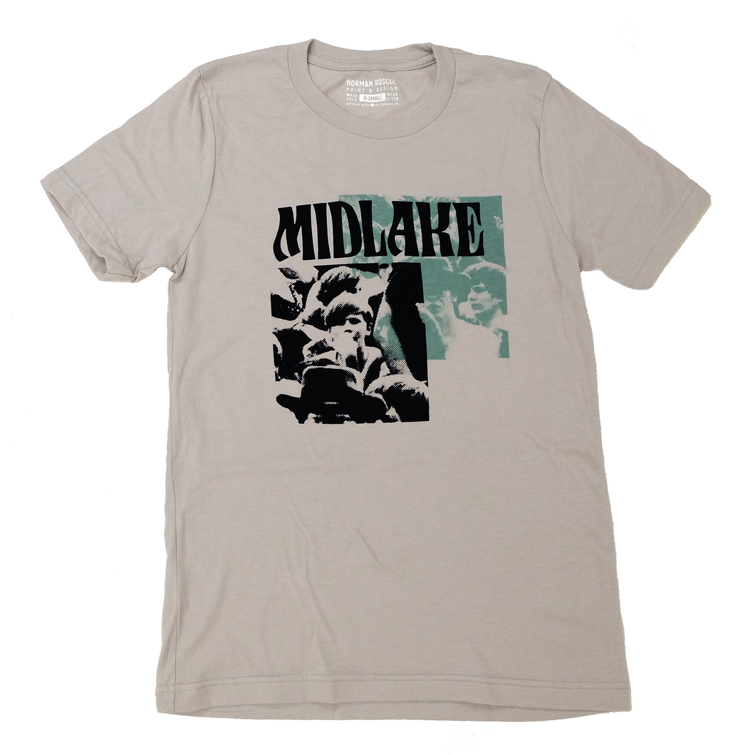 Midlake - Screen Print Logo T-Shirt - Light Grey