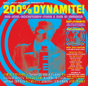 RSD 2023: 200% DYNAMITE! SKA, SOUL, ROCKSTEADY, FUNK & DUB IN JAMAICA (Red and Blue Double LP)
